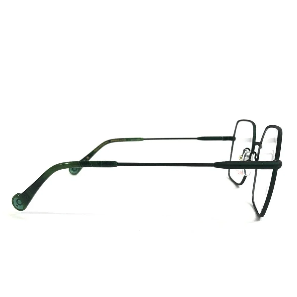 Etnia Barcelona Eyeglasses Frames AGORA DG Dark Green Square Wire Rim 53-19-140